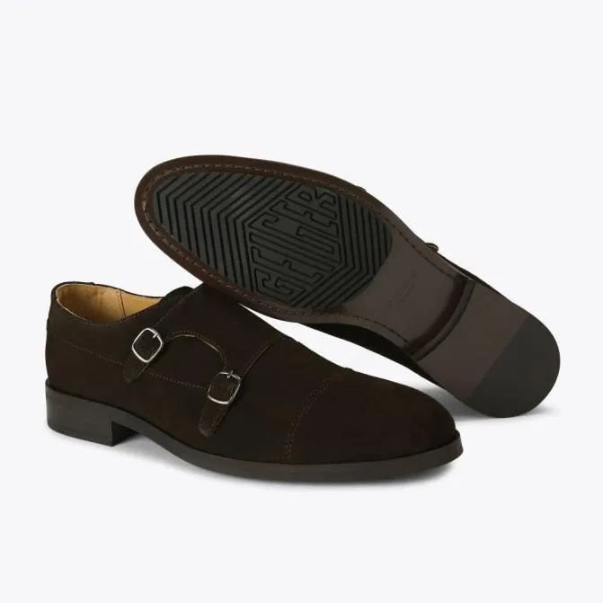 Kurt Geiger Dress Shoes Mens Hunter Monk Dark Brown 8211 Men
