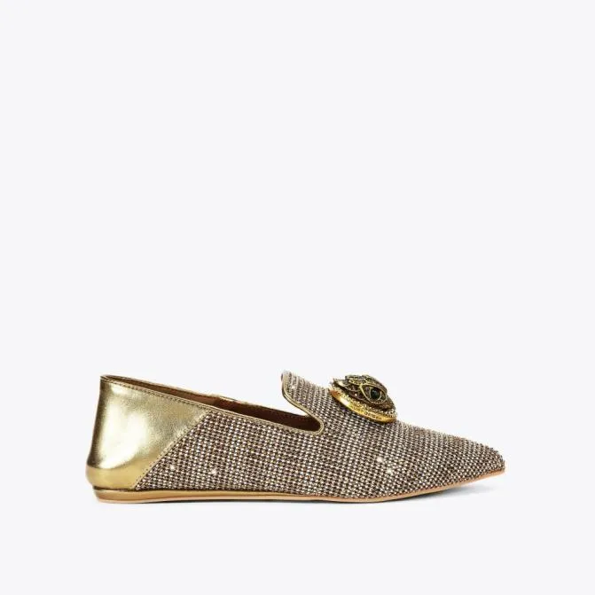 Kurt Geiger Flats Chelsea Point Slip On Beige Combination 8211 Women