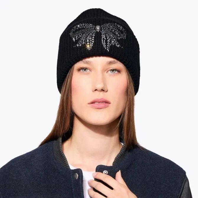Kurt Geiger Hats Belgravia Bow Beanie Black 8211 Women