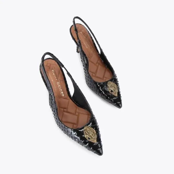 Kurt Geiger Heels Belgravia High Sling Back Heel Black Other 8211 Women