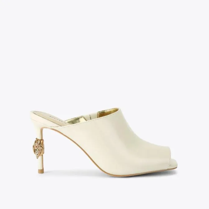 Kurt Geiger Heels Eagle Square Mule High Heel Bone 8211 Women