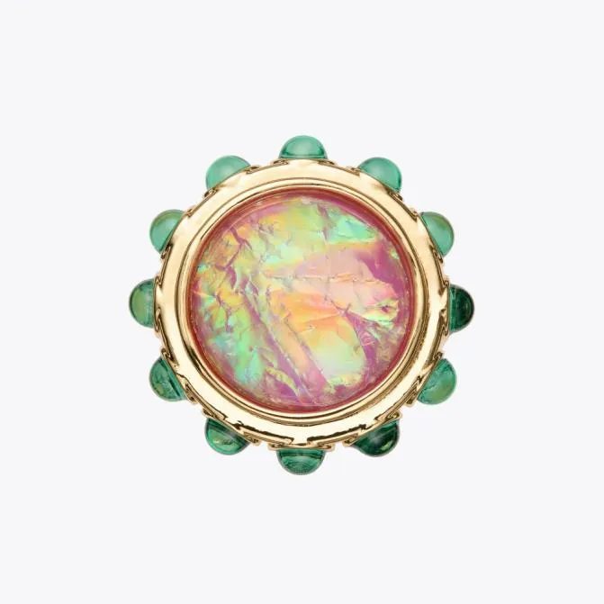 Kurt Geiger Jewelry Circle Cocktail Ring Pink 8211 Women