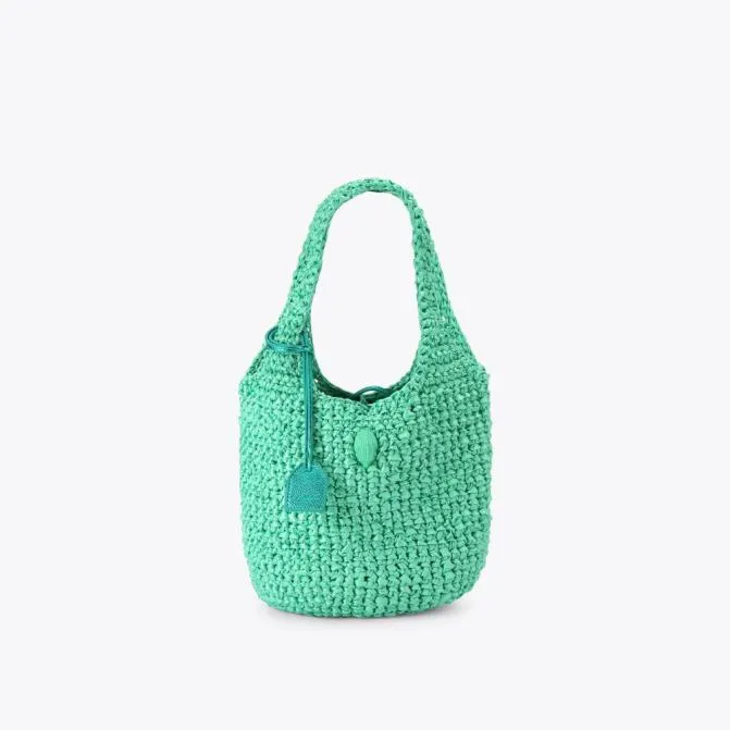 Kurt Geiger Mini Bags Small Crochet Tote Bag Pale Green 8211 Women