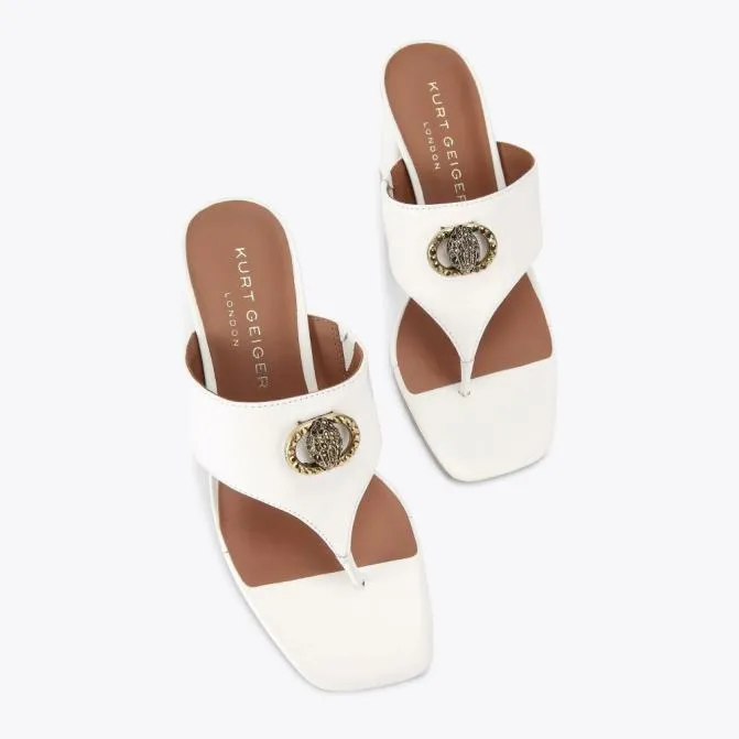 Kurt Geiger Sandals Chelsea Tbar Block Sandal White 8211 Women