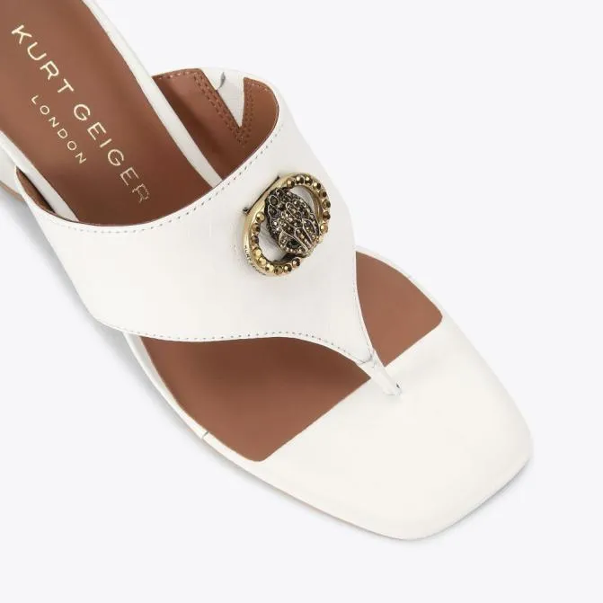 Kurt Geiger Sandals Chelsea Tbar Block Sandal White 8211 Women