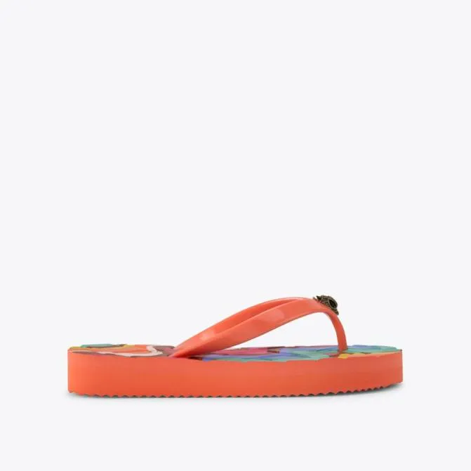Kurt Geiger Sandals Kensington Flip Flop Peach 8211 Women