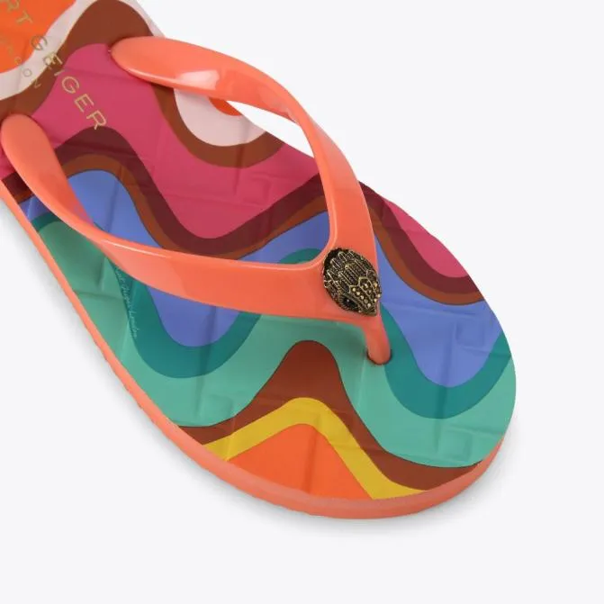 Kurt Geiger Sandals Kensington Flip Flop Peach 8211 Women