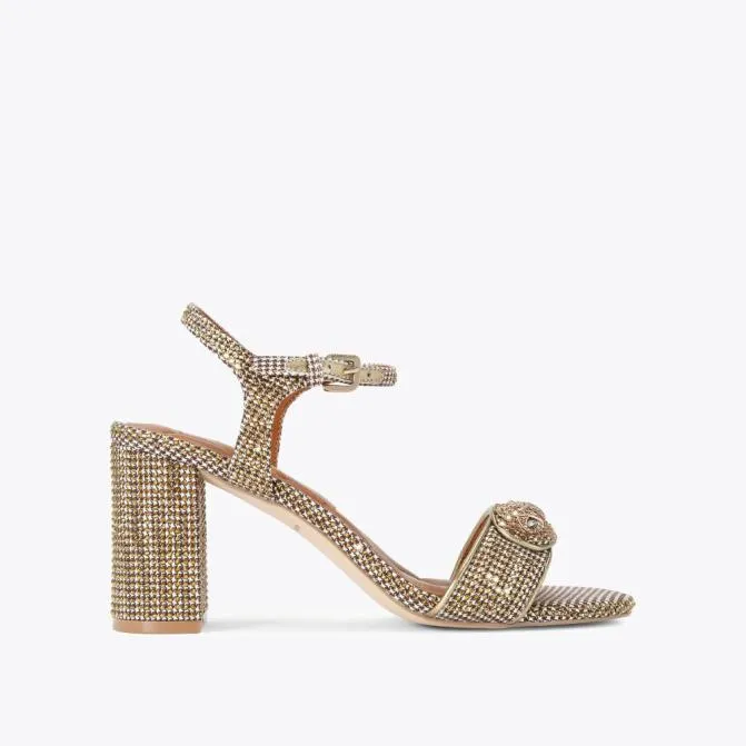 Kurt Geiger Sandals Kensington Langley Heel Beige 8211 Women