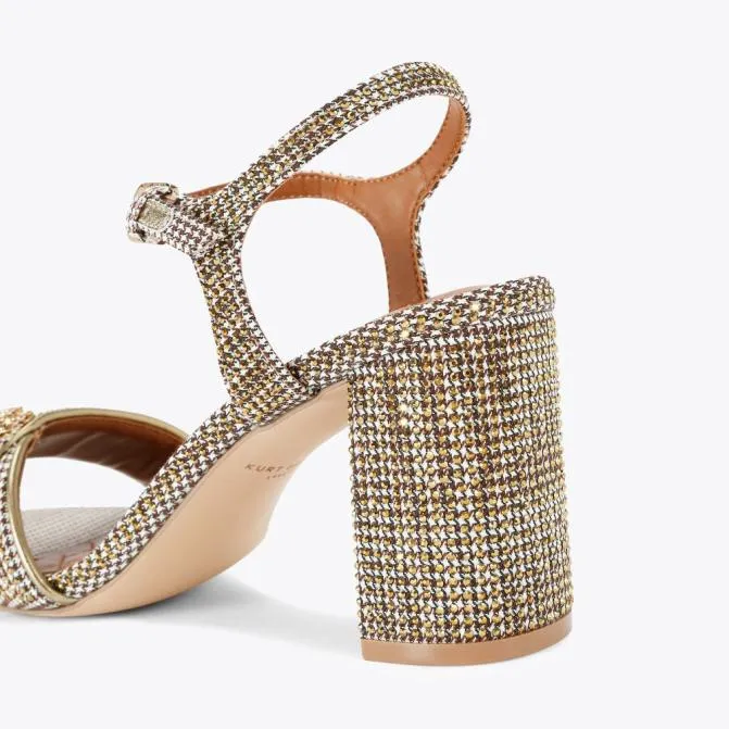 Kurt Geiger Sandals Kensington Langley Heel Beige 8211 Women
