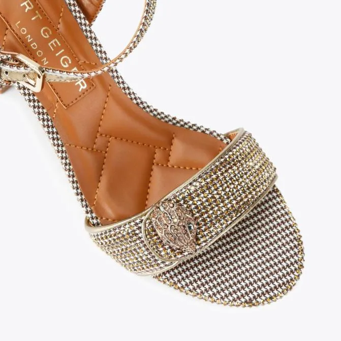 Kurt Geiger Sandals Kensington Langley Heel Beige 8211 Women