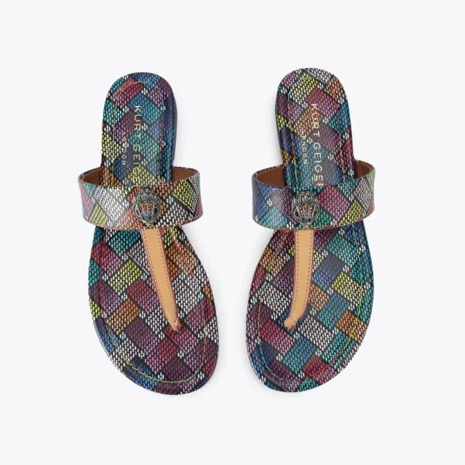Kurt Geiger Sandals Kensington Tbar Sandal Black Combination 8211 Women