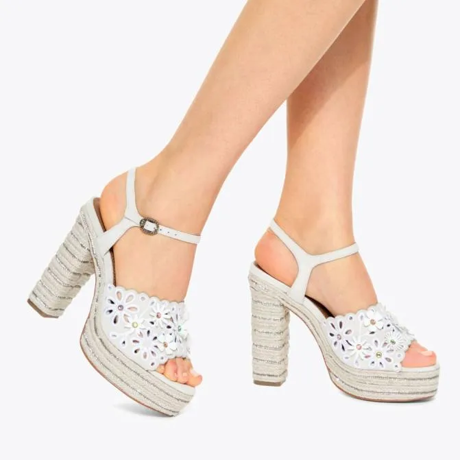 Kurt Geiger Sandals Platform Flower Sandal Bone Combination 8211 Women