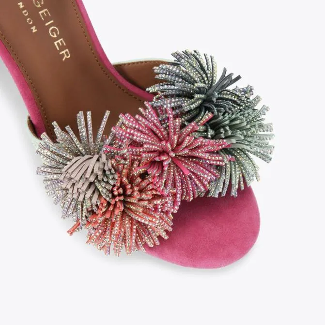 Kurt Geiger Sandals Pom Pom Tie Ankle Heel Multiother 8211 Women