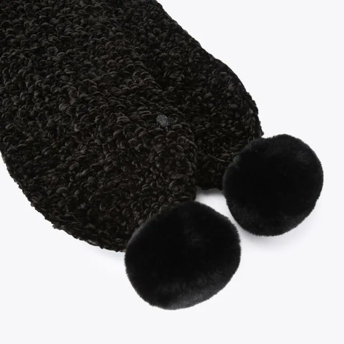 Kurt Geiger Scarves and Gloves Chunky Chenille Scarf Black 8211 Women