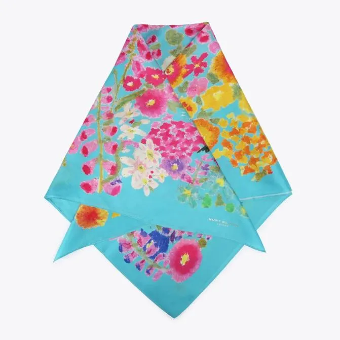 Kurt Geiger Scarves and Gloves Large Square Scarf Turquoise 8211 Women