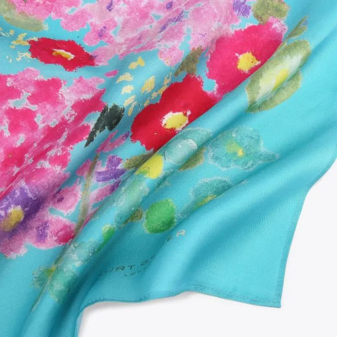 Kurt Geiger Scarves and Gloves Large Square Scarf Turquoise 8211 Women