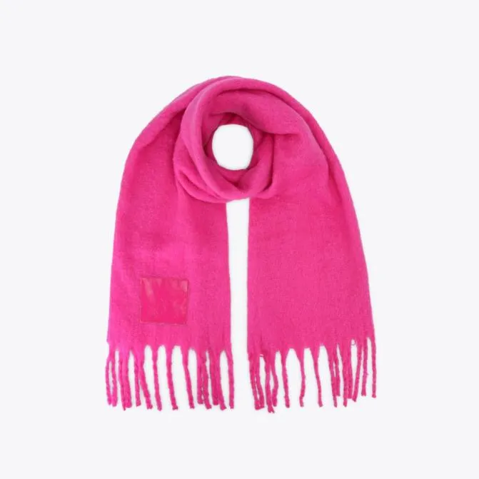 Kurt Geiger Scarves and Gloves Yarndye Scarf Fushia 8211 Women