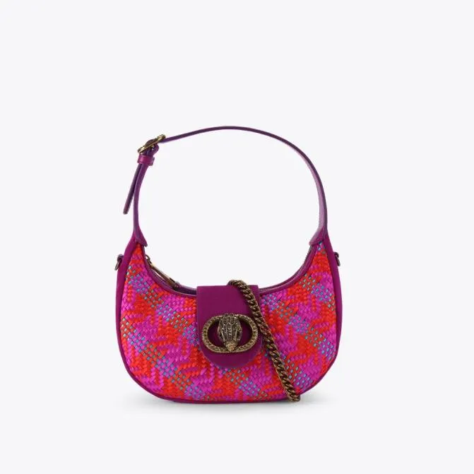 Kurt Geiger Shoulder Bags Small Chelsea Hobo Bag Fushia Combination 8211 Women Kurt Geiger Shoulder Bags Small Chelsea Hobo Bag Fushia Combination 8211 Women