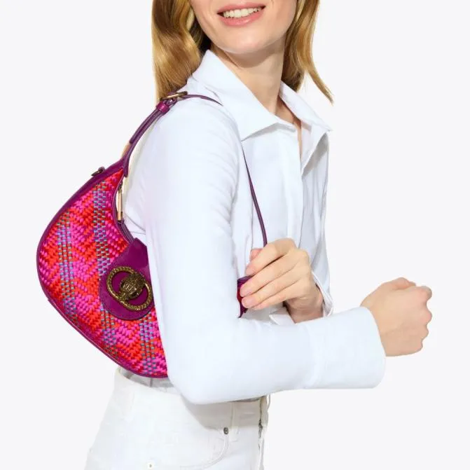 Kurt Geiger Shoulder Bags Small Chelsea Hobo Bag Fushia Combination 8211 Women