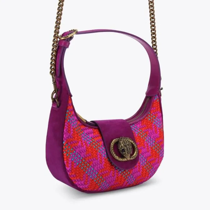 Kurt Geiger Shoulder Bags Small Chelsea Hobo Bag Fushia Combination 8211 Women