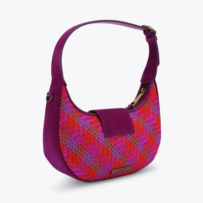 Kurt Geiger Shoulder Bags Small Chelsea Hobo Bag Fushia Combination 8211 Women