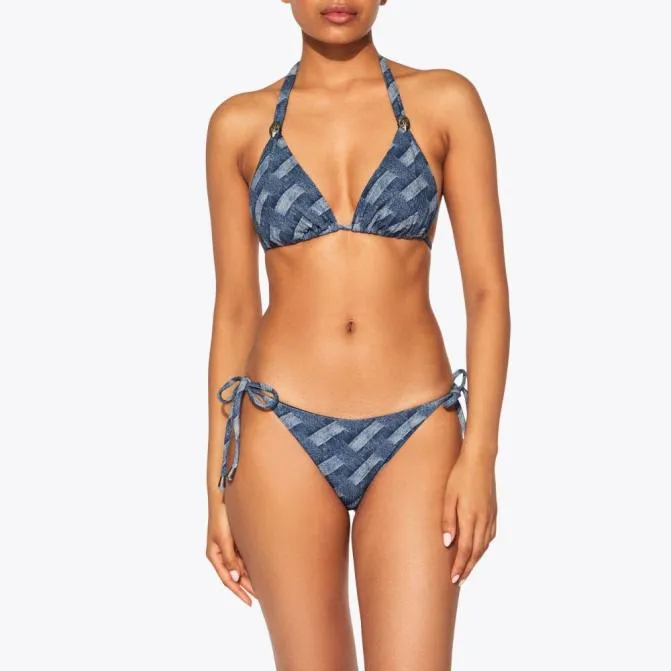Kurt Geiger Swim Kensington String Briefs Denim 8211 Women