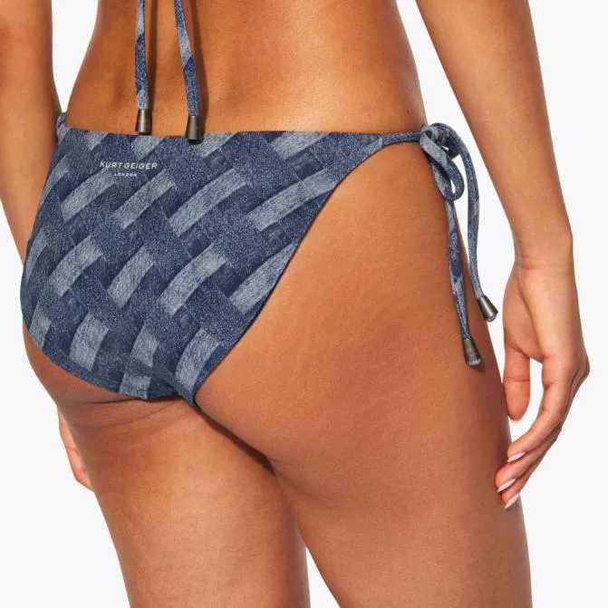 Kurt Geiger Swim Kensington String Briefs Denim 8211 Women