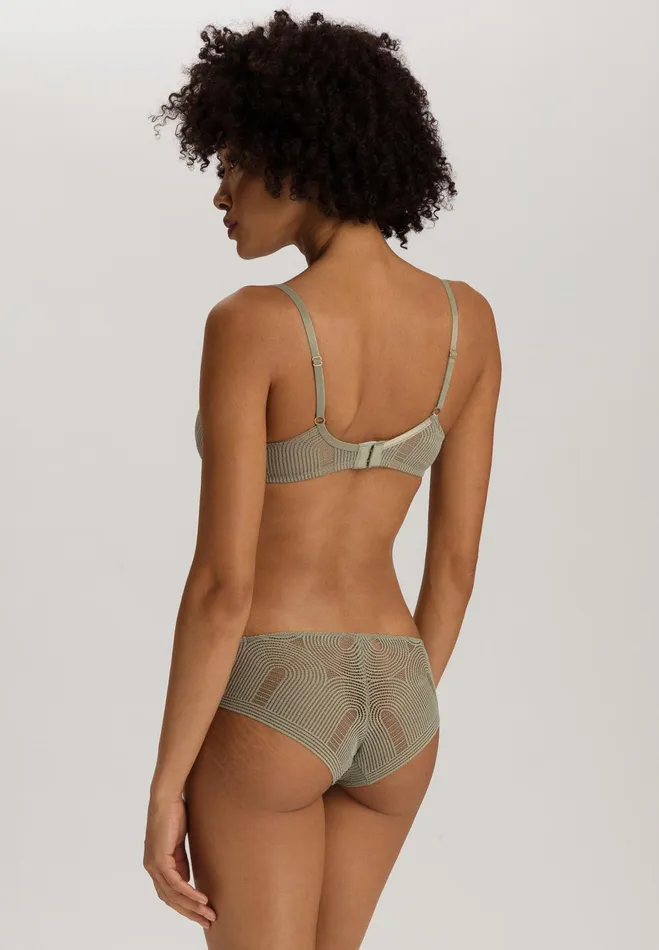 Lace Bralette Crystal Green Women HANRO Wireless Bras