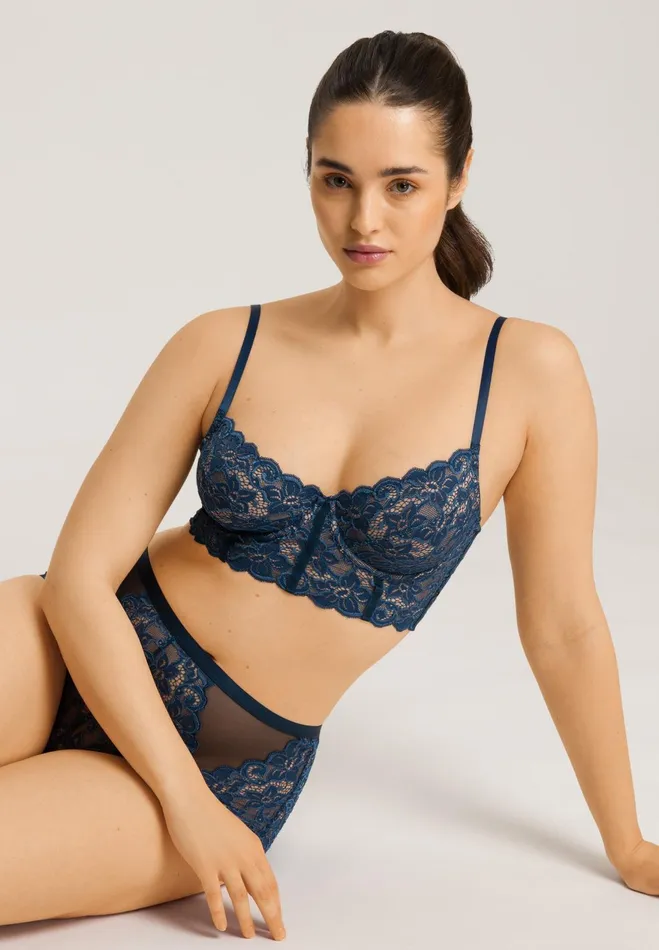 Lace Full Brief Mystic Blue Women HANRO Full Briefs