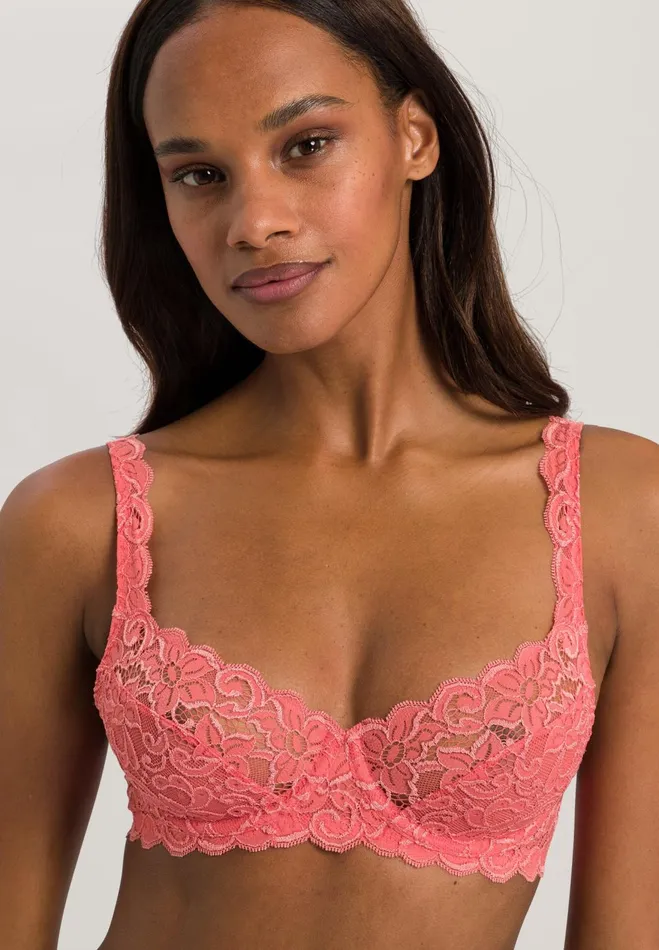 Lace Underwire Bra Porcelain Rose Women HANRO Underwire Bras