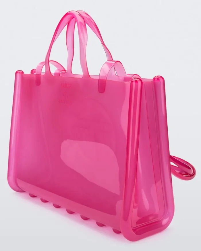 Large Jelly Shopper Pink Women Melissa Handbags