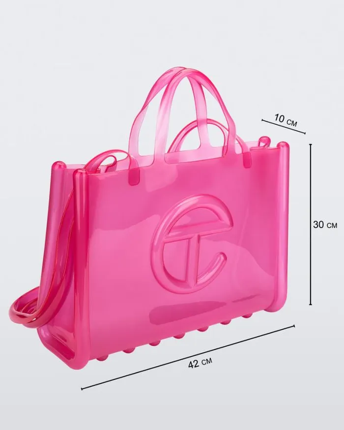 Large Jelly Shopper Pink Women Melissa Handbags