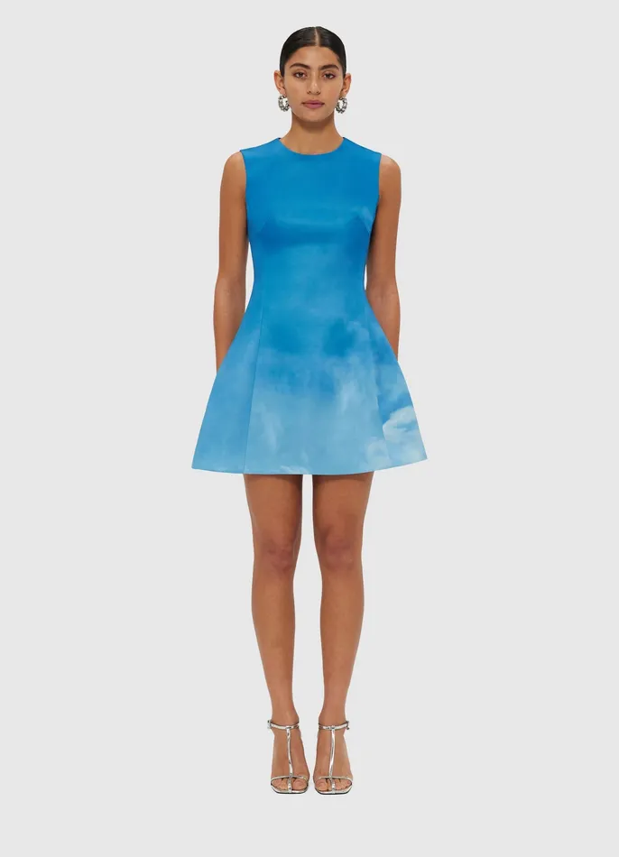 LEO LIN Dresses and Jumpsuits Women Chloe Sleeveless Mini Dress 8211 Aerial Print