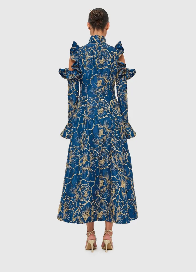 LEO LIN Dresses and Jumpsuits Women Ezra Midi Dress 8211 Marine Blue