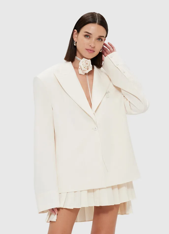 LEO LIN Jovanna Blazer 8211 Vanilla Women Two Piece Sets
