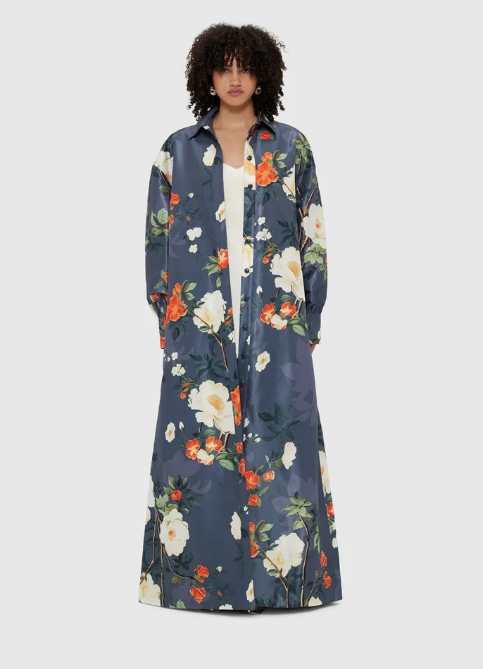 LEO LIN Madeline Coat Dress 8211 Pear Blossom Print Women Coats and Jackets