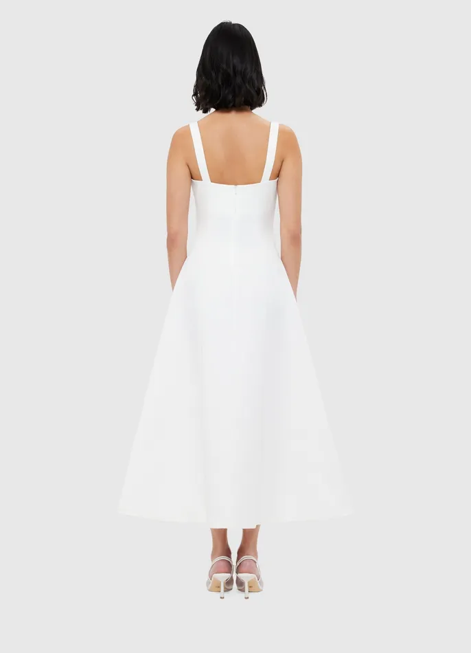 LEO LIN Odette Midi Dress 8211 Snow Women Dresses and Jumpsuits