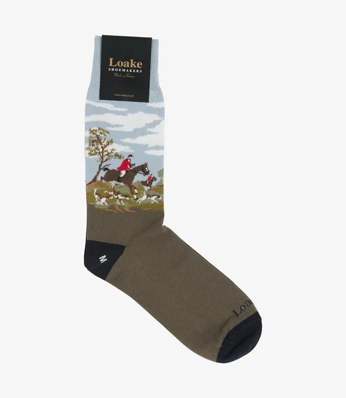 Loake Socks Men Horse Socks Multi Colour