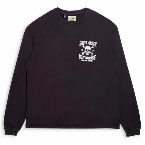Long Sleeve Men Gallery Dept SKULL CREEK LS TEE Vintage Black