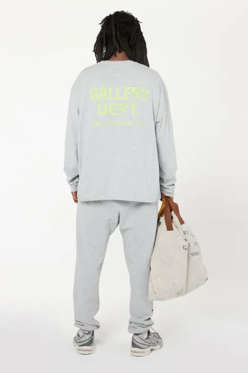 Long Sleeve Men Gallery Dept SOUVENIR LS TEE Heather Grey