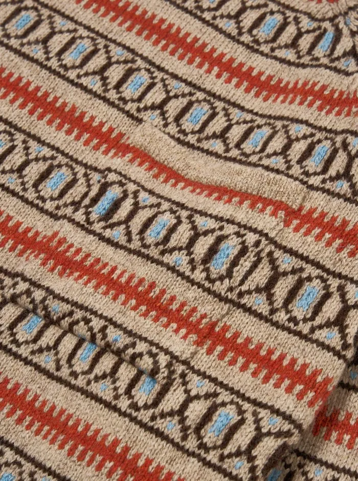 Loose Pocket Crew In Oatmeal Eco Wool Men Universal Works Knitwear