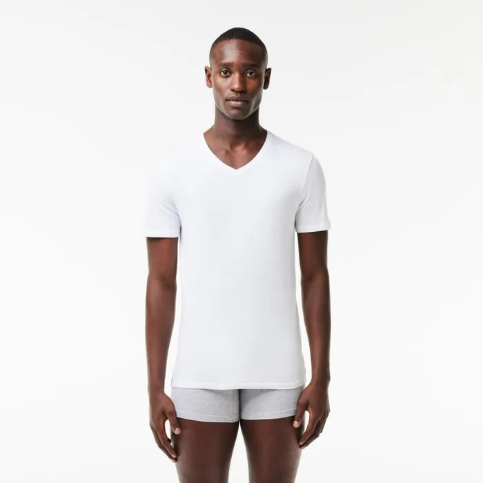 Loungewear and Pajamas Men Lacoste Men039s 3Pack Loungewear TShirts White 001 Loungewear and Pajamas Men Lacoste Men039s 3Pack Loungewear TShirts White 001
