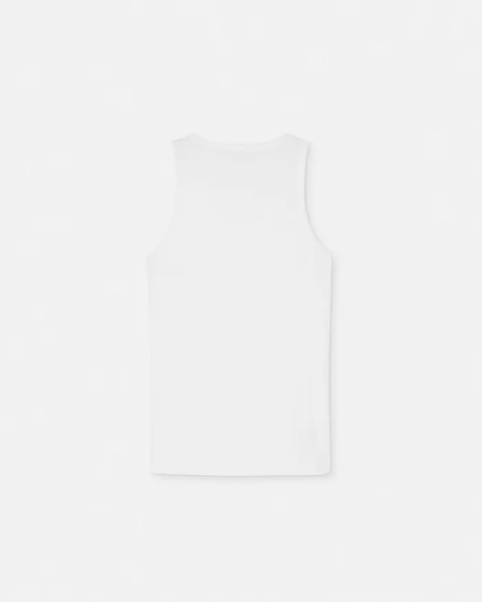 Loungewear and Pajamas Men Versace Medusa Tank Top Undershirt White