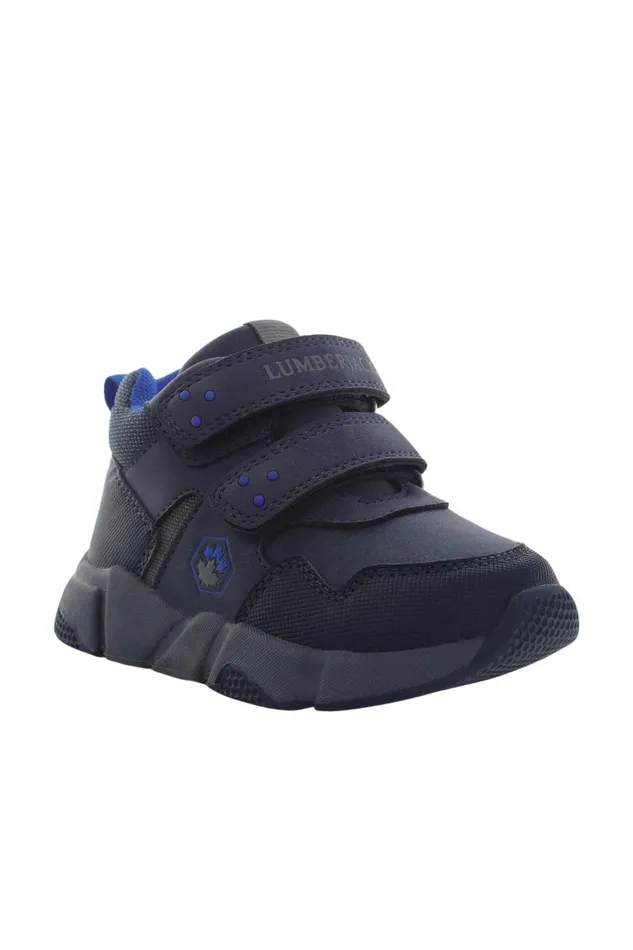 Lumberjack Shoes Boys 2 VELCRO HIGH CUT SNEAKER NAVY BLUE Boy Sneaker Blue