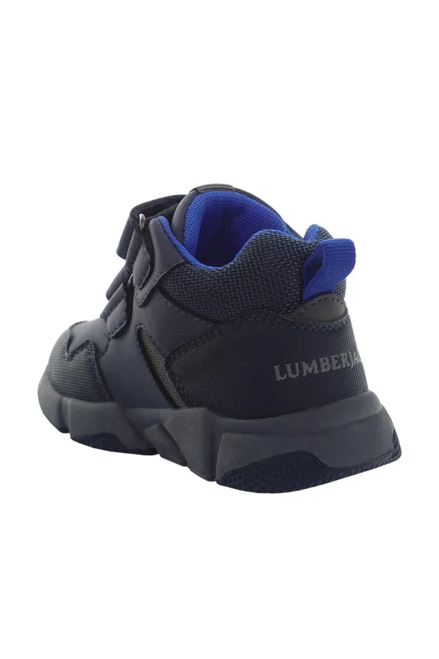 Lumberjack Shoes Boys 2 VELCRO HIGH CUT SNEAKER NAVY BLUE Boy Sneaker Blue