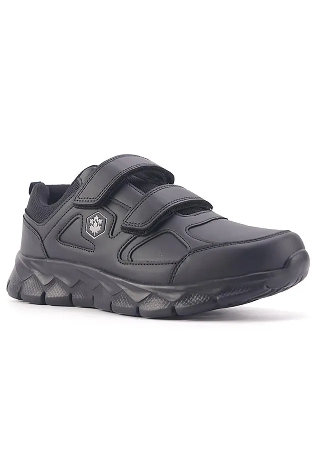 Lumberjack SLIP ON Men 2 VELCRO SNEAKER BLACK Man Comfort Shoes Black