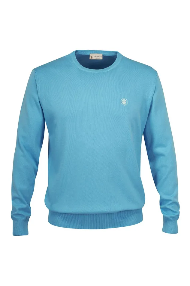 Lumberjack SWEATSHIRTS Men CM96341022538 E23 L BLUE Man Sweatshirt Blue