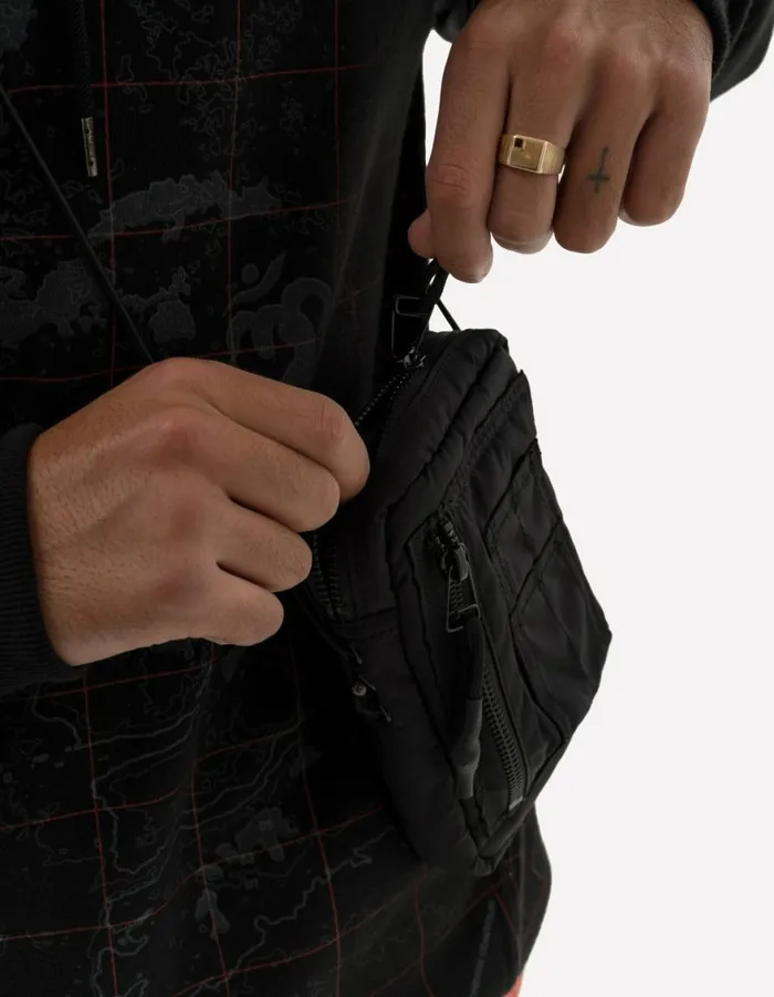 Maharishi Bags 1117 Maha MA Pocket Pouch Black 8211 Men