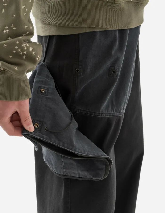 Maharishi Cargo Pants 6026 Maha Boro Deck Pants BlackCharcoal 8211 Men