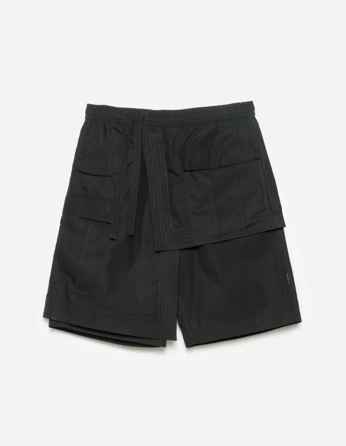 Maharishi Hakama Pants 6056 Asym Hakama Shorts Black 8211 Men